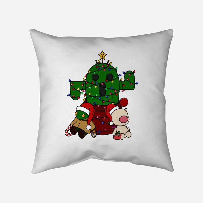 Christmas Cactuar-None-Non-Removable Cover w Insert-Throw Pillow-Alexhefe