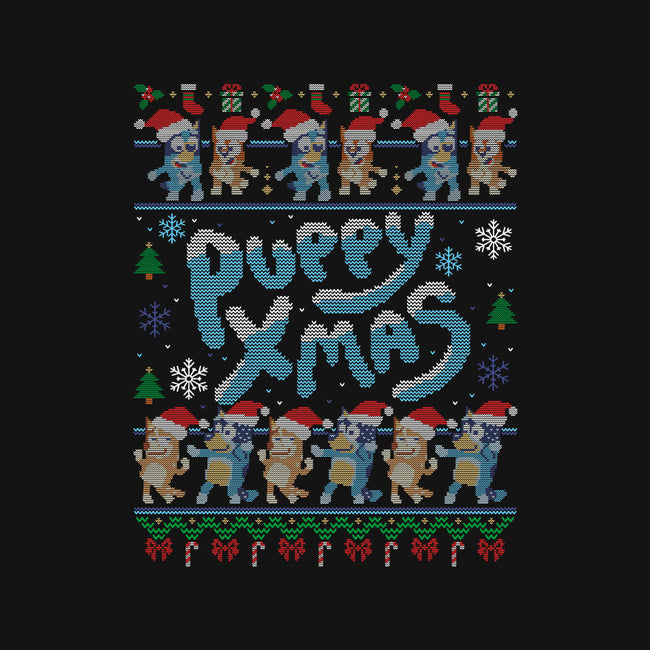 Puppy Xmas-Womens-Fitted-Tee-Getsousa!