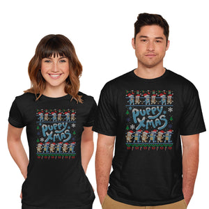 Puppy Xmas-Mens-Basic-Tee-Getsousa!
