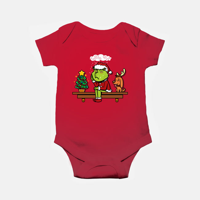 Grinch On The Shelf-Baby-Basic-Onesie-Boggs Nicolas