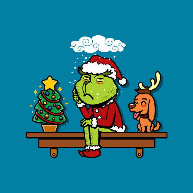 Grinch On The Shelf-None-Drawstring-Bag-Boggs Nicolas