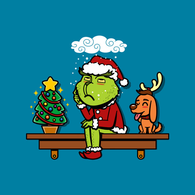 Grinch On The Shelf-None-Removable Cover w Insert-Throw Pillow-Boggs Nicolas