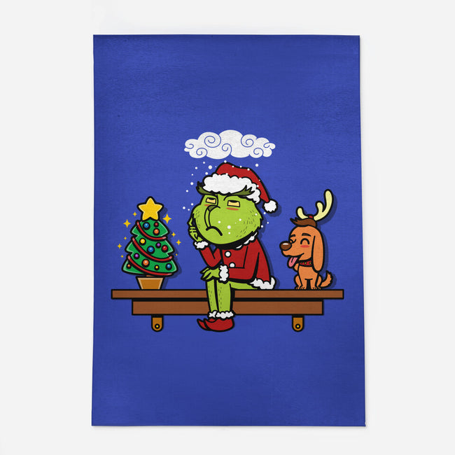 Grinch On The Shelf-None-Outdoor-Rug-Boggs Nicolas