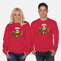 Grinch On The Shelf-Unisex-Crew Neck-Sweatshirt-Boggs Nicolas