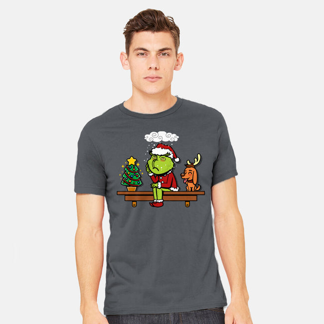 Grinch On The Shelf-Mens-Heavyweight-Tee-Boggs Nicolas