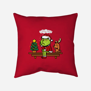 Grinch On The Shelf-None-Removable Cover-Throw Pillow-Boggs Nicolas