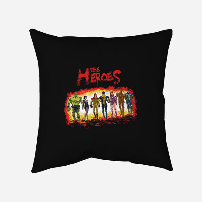 The Heroes-None-Removable Cover-Throw Pillow-zascanauta