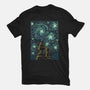 Starry Winter Night-Unisex-Basic-Tee-erion_designs