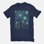 Starry Winter Night-Womens-Basic-Tee-erion_designs