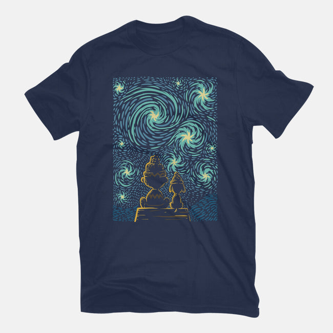 Starry Winter Night-Womens-Fitted-Tee-erion_designs