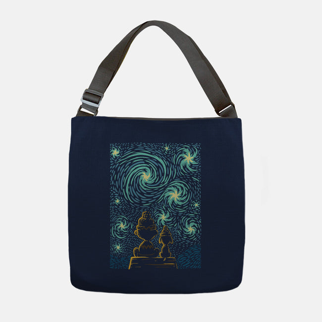 Starry Winter Night-None-Adjustable Tote-Bag-erion_designs