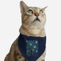 Starry Winter Night-Cat-Adjustable-Pet Collar-erion_designs