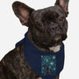 Starry Winter Night-Dog-Bandana-Pet Collar-erion_designs