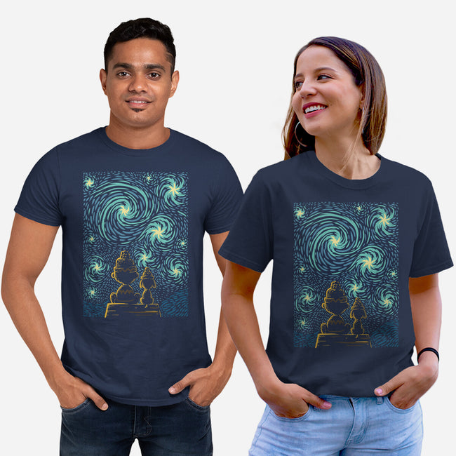 Starry Winter Night-Unisex-Basic-Tee-erion_designs