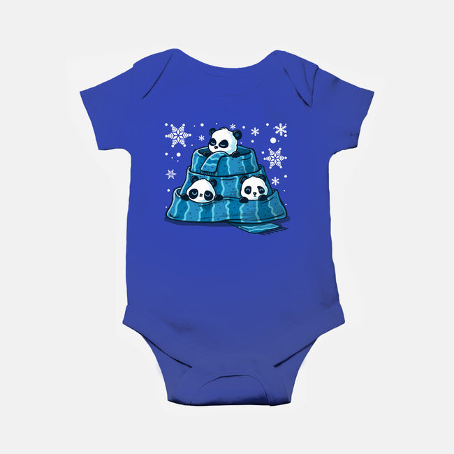 Winter Pandas-Baby-Basic-Onesie-erion_designs