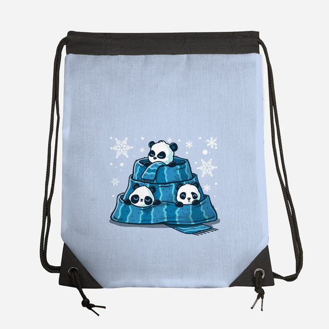 Winter Pandas-None-Drawstring-Bag-erion_designs