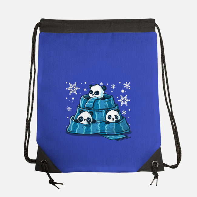 Winter Pandas-None-Drawstring-Bag-erion_designs