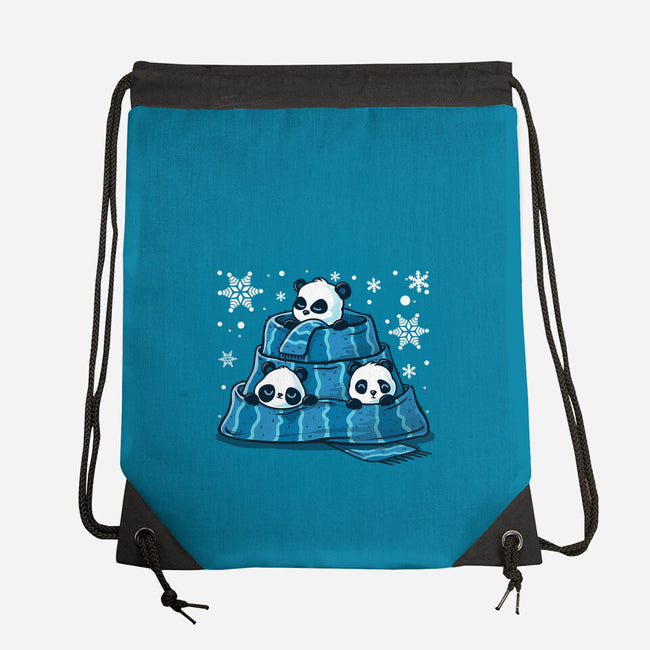 Winter Pandas-None-Drawstring-Bag-erion_designs