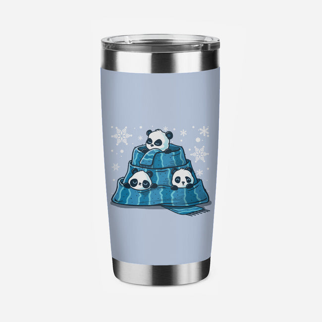 Winter Pandas-None-Stainless Steel Tumbler-Drinkware-erion_designs