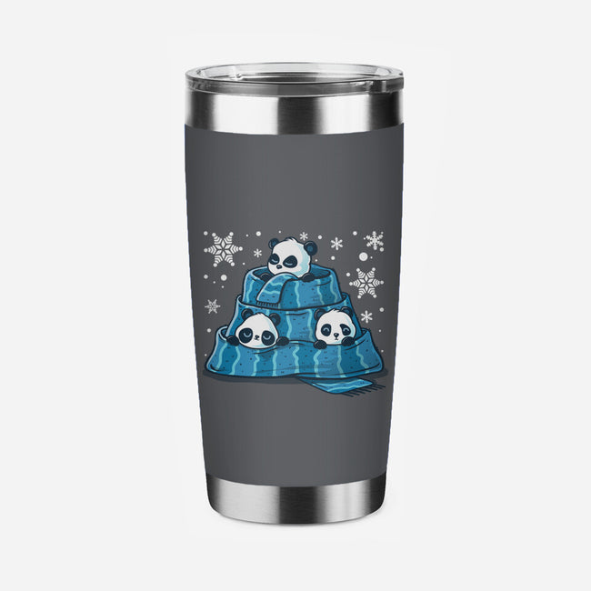 Winter Pandas-None-Stainless Steel Tumbler-Drinkware-erion_designs