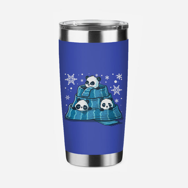 Winter Pandas-None-Stainless Steel Tumbler-Drinkware-erion_designs