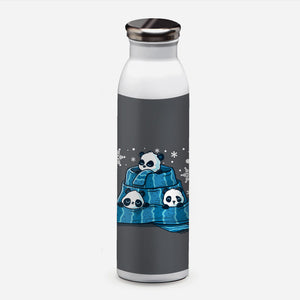Winter Pandas-None-Water Bottle-Drinkware-erion_designs