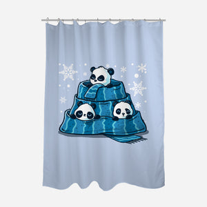 Winter Pandas-None-Polyester-Shower Curtain-erion_designs