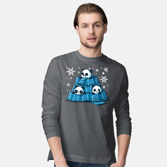 Winter Pandas-Mens-Long Sleeved-Tee-erion_designs