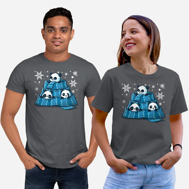 Winter Pandas-Unisex-Basic-Tee-erion_designs