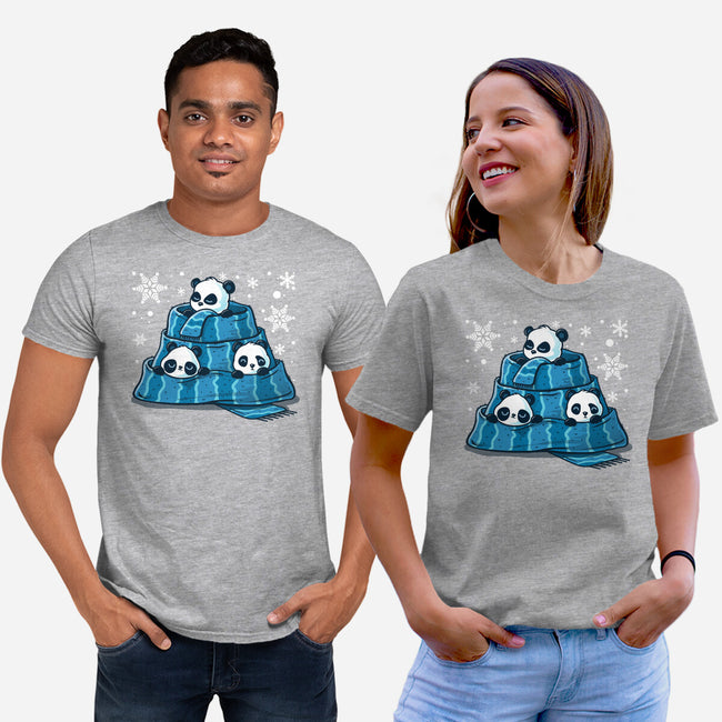 Winter Pandas-Unisex-Basic-Tee-erion_designs