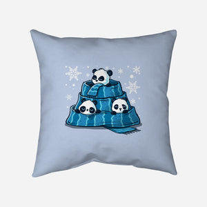 Winter Pandas-None-Non-Removable Cover w Insert-Throw Pillow-erion_designs