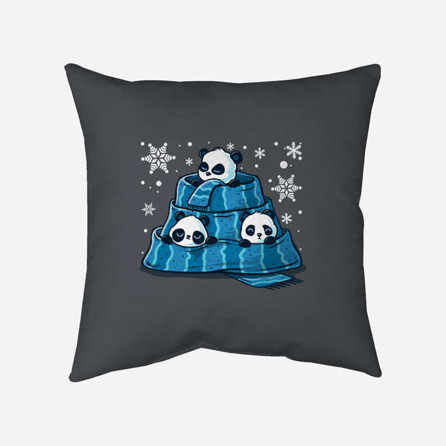 Winter Pandas-None-Non-Removable Cover w Insert-Throw Pillow-erion_designs