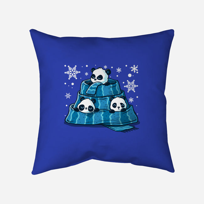 Winter Pandas-None-Non-Removable Cover w Insert-Throw Pillow-erion_designs