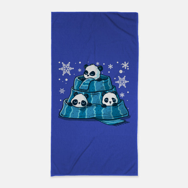 Winter Pandas-None-Beach-Towel-erion_designs