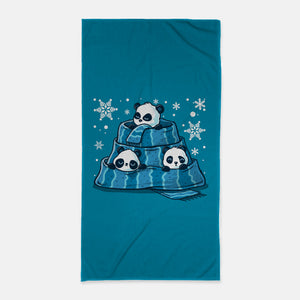 Winter Pandas-None-Beach-Towel-erion_designs