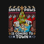 Santa Paws Is Coming-Mens-Heavyweight-Tee-CoD Designs