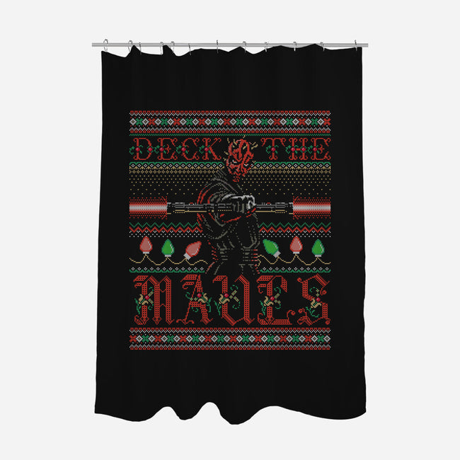 Deck The Mauls-None-Polyester-Shower Curtain-Wheels