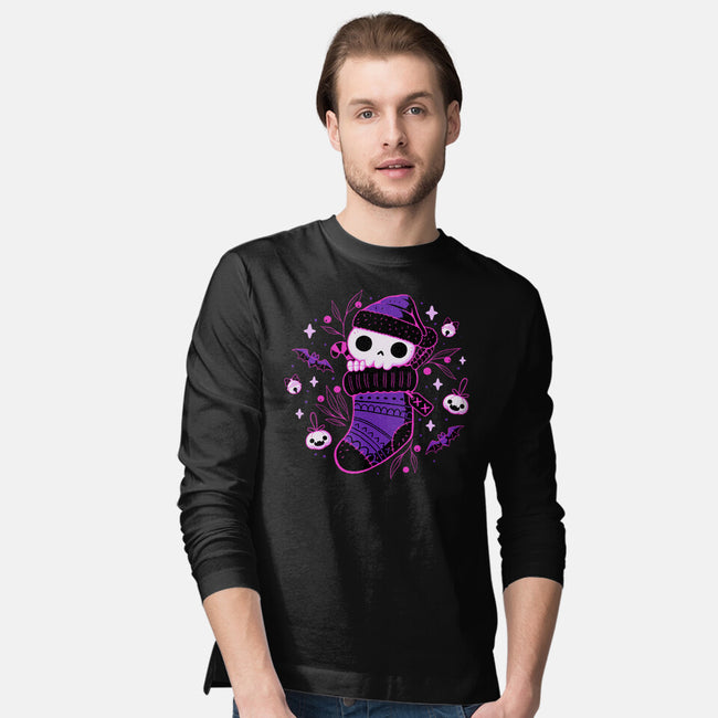 Creepy Cute Christmas Stocking-Mens-Long Sleeved-Tee-xMorfina