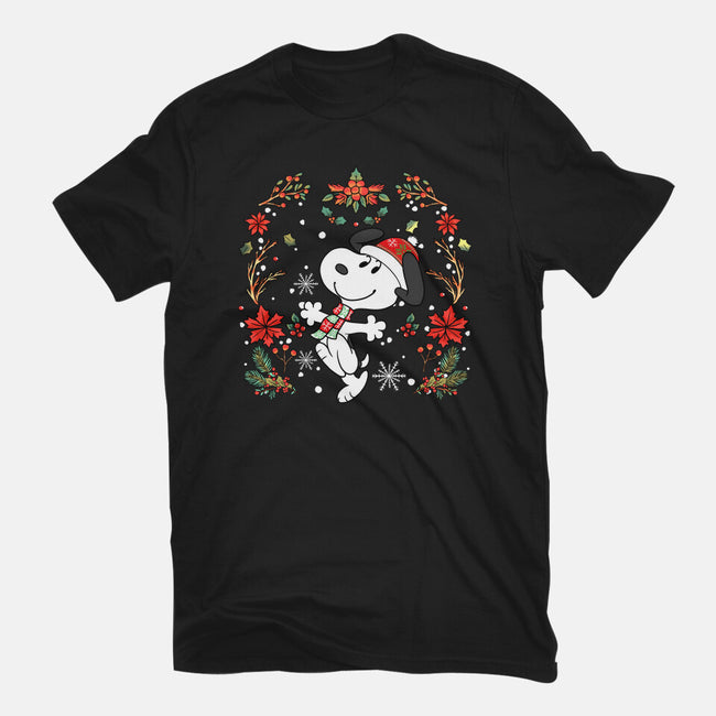 Christmas Snoopy-Youth-Basic-Tee-JamesQJO
