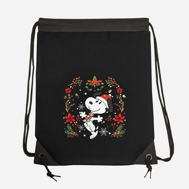 Christmas Snoopy-None-Drawstring-Bag-JamesQJO