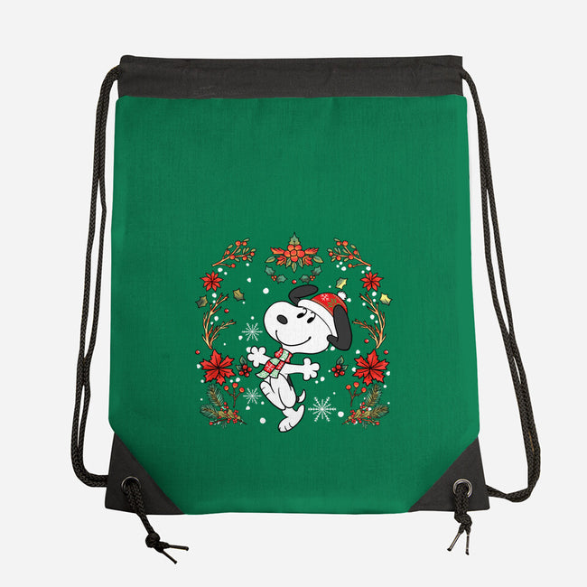 Christmas Snoopy-None-Drawstring-Bag-JamesQJO