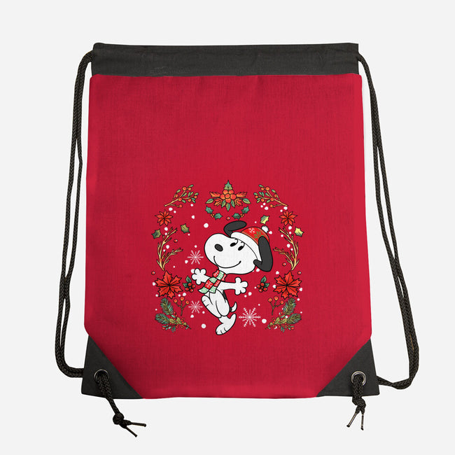 Christmas Snoopy-None-Drawstring-Bag-JamesQJO