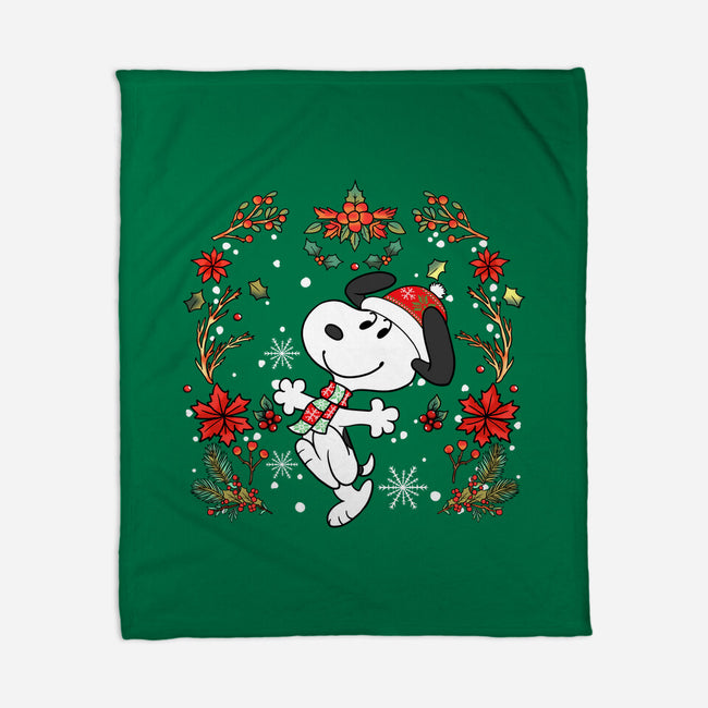 Christmas Snoopy-None-Fleece-Blanket-JamesQJO
