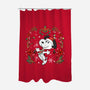 Christmas Snoopy-None-Polyester-Shower Curtain-JamesQJO