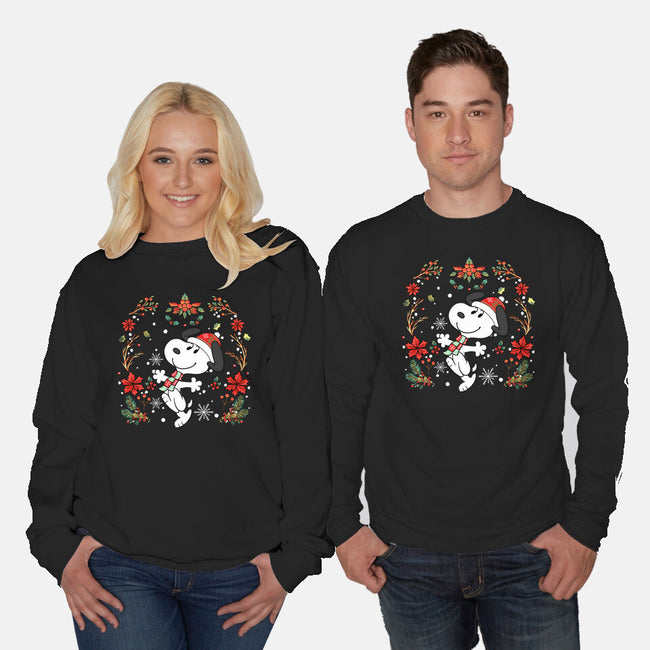 Christmas Snoopy-Unisex-Crew Neck-Sweatshirt-JamesQJO