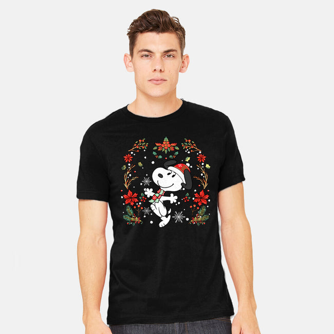 Christmas Snoopy-Mens-Heavyweight-Tee-JamesQJO