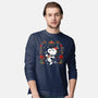 Christmas Snoopy-Mens-Long Sleeved-Tee-JamesQJO