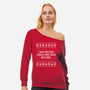 Antisocial Ugly Sweater-Womens-Off Shoulder-Sweatshirt-retrodivision