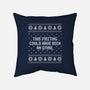 Antisocial Ugly Sweater-None-Non-Removable Cover w Insert-Throw Pillow-retrodivision