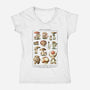 The Mushroom Kingdom-Womens-V-Neck-Tee-BlancaVidal